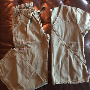 Olive green Cherokee scrubs